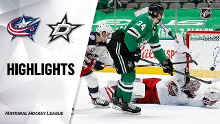 Blue Jackets @ Stars 4/15/21 | NHL Highlights