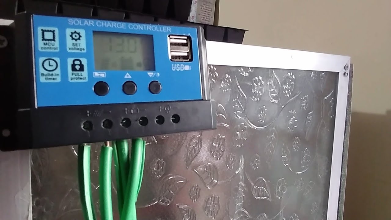 Prinsip dasar Solar Panel 100wp + inverter 1000watt + aki 60Ah - YouTube
