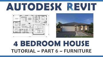 Autodesk Revit - 4 Bedroom Home Design Tutorial - 6. Furniture
