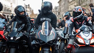 Supercar & Superbike unite in Central London with RUK Technology. Featuring the V4 SP and Ninja H2.