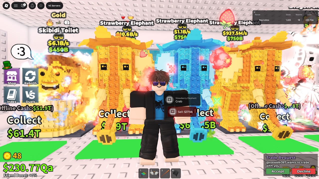 Sab Roblo TRADING AND DUELING IN SAB ROBLOX LIVE #roblox #stealabrainrot - YouTube