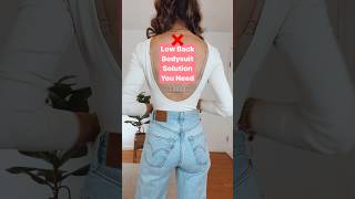 Low Back Bodysuit Solution | Shop link in YouTube profile under #Amazon Storefront #amazonfinds