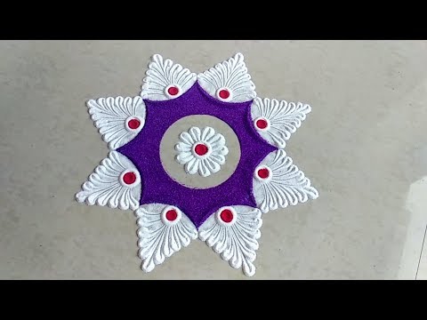Easy small and quick rangoli