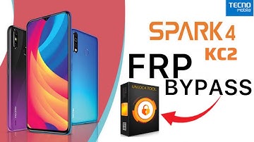 Tecno Spark 4 KC2 Frp bypass Unlocktool ✅ || Frp remove one click 🔥