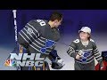 St. Louis Blues superfan Laila Anderson pumps up crowd with All-Star intros | NBC Sports