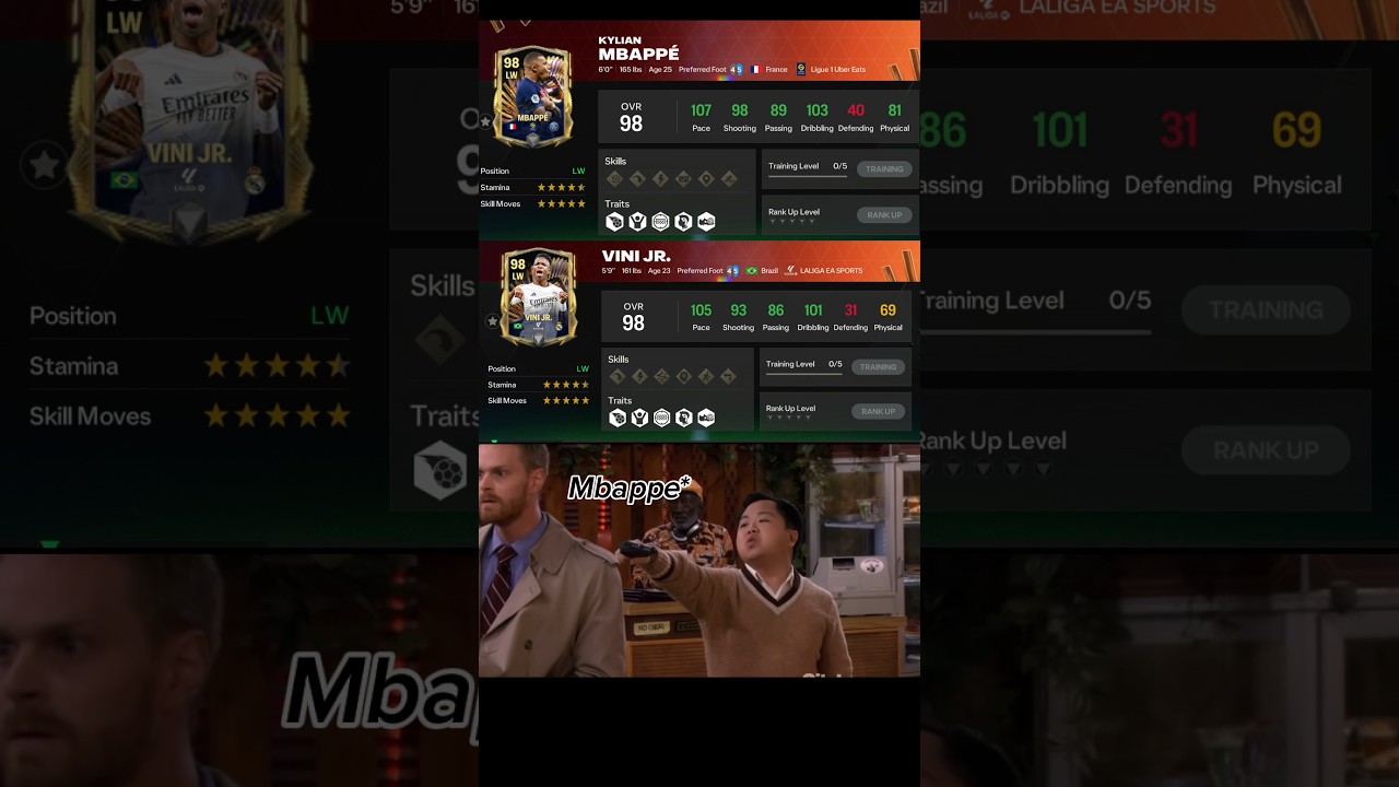 TOTS Mbappe VS TOTS Vini Jr 