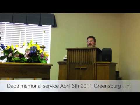 Jarvis Castner Dads memorial service April 6 2011 ...
