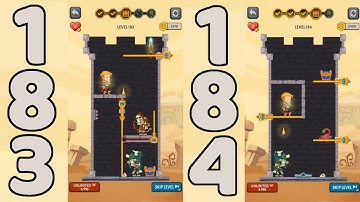 How to Loot - Pin Pull & Hero Rescue Level 183 & 184