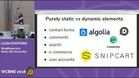 Leon Stafford: WordPress As A Static Site Generator