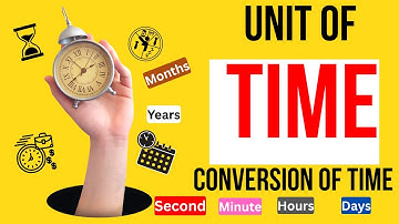 Units of Time | Unit Conversion of Time | Seconds, Minutes, Hours, Century, Millennia #units #time