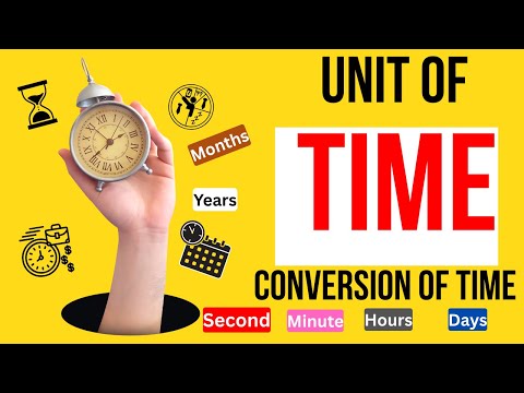 Units of Time | Unit Conversion of Time | Seconds, Minutes, Hours, Century, Millennia #units #time
