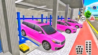 New Pink 🩷 Kia Carnival ✨ In Auto Repair Shop 🔧 3d Driving Class game play video #gameplay #cargame