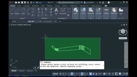 unfold multi surfaces inside AutoCAD