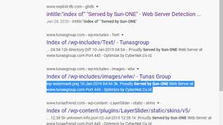 Google Dork: Discover Sun-ONE Web Servers