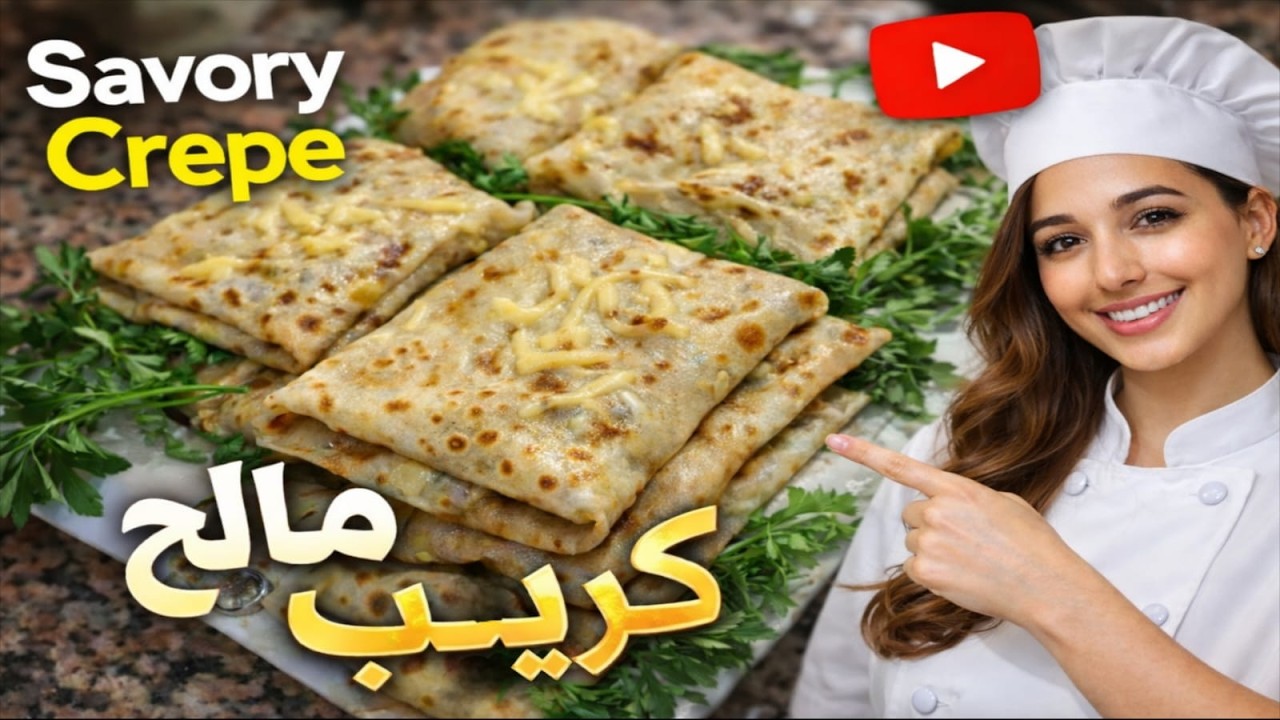 كريب مالح سهل وسريع 🥞🔥 أحسن وصفة معمر ولذيذ