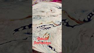 Fluid art pearl technique on round canvas 40cm #art #fluidacrylic #acrylicfluidpouring #artist