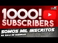 😁 Chegamos aos 1000 Inscritos!!! 🎉