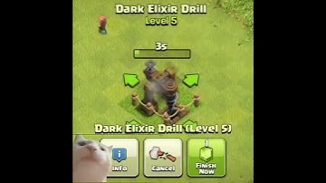 Dark Elixir Drill Level 1 To Max | Clash Of Clans #shorts
