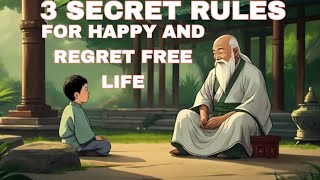 3 SECRET RULES FOR HAPPY AND REGRET FREE LIFE |MORALITY MOTIVATION STORYS I
