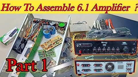 How to make 6.1 amplifier | using stk 4141 | stk 4191 | 5.1 amplifier model | part 1 |