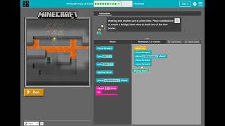 Minecraft Hour Of Code (MHOC) | Minecraft Adventurer | Level #10