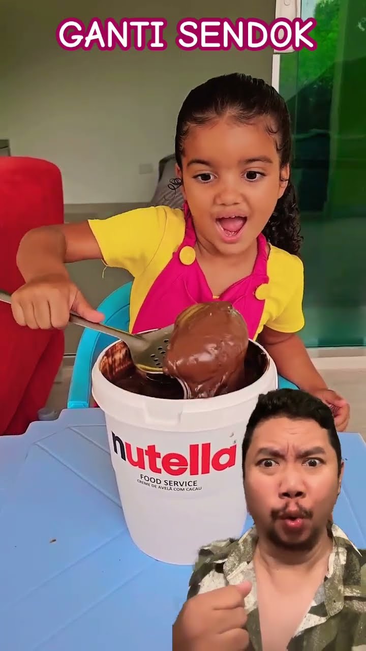 GANTI SENDOK YANG KECIL!!!? #nutella #humor #comedia #funny