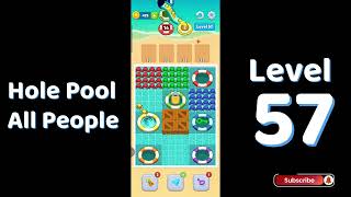 Hole Pool Level 57 Walkthrough | All People 🏊♂️ | SolutionGuruji