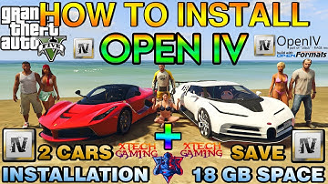 HOW TO INSTALL OPEN IV WITH MODS FOLDER + 2 CARS INSTALLATION + HOW TO MAKE BACKUP + SAVE 18GB SPACE