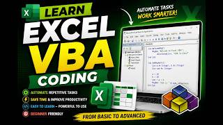 LEARN EXCEL VBA CODING | COMPLETE BEGINNER TO ADVANCED COURSE | EXCEL MACROS & AUTOMATION