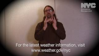 Notify NYC American Sign Language Message: Winter Storm Watch