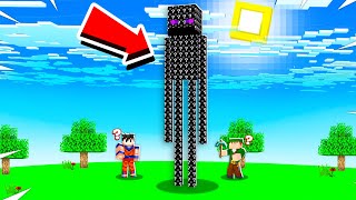 SOBREVIVA AO DESAFIO DO ENDERMAN DE LUCKY BLOCK PRETO NO MINECRAFT!!