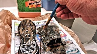 Restore Singer TYPE A Foot Controller Pt. 3 Sand, Strip & Paint