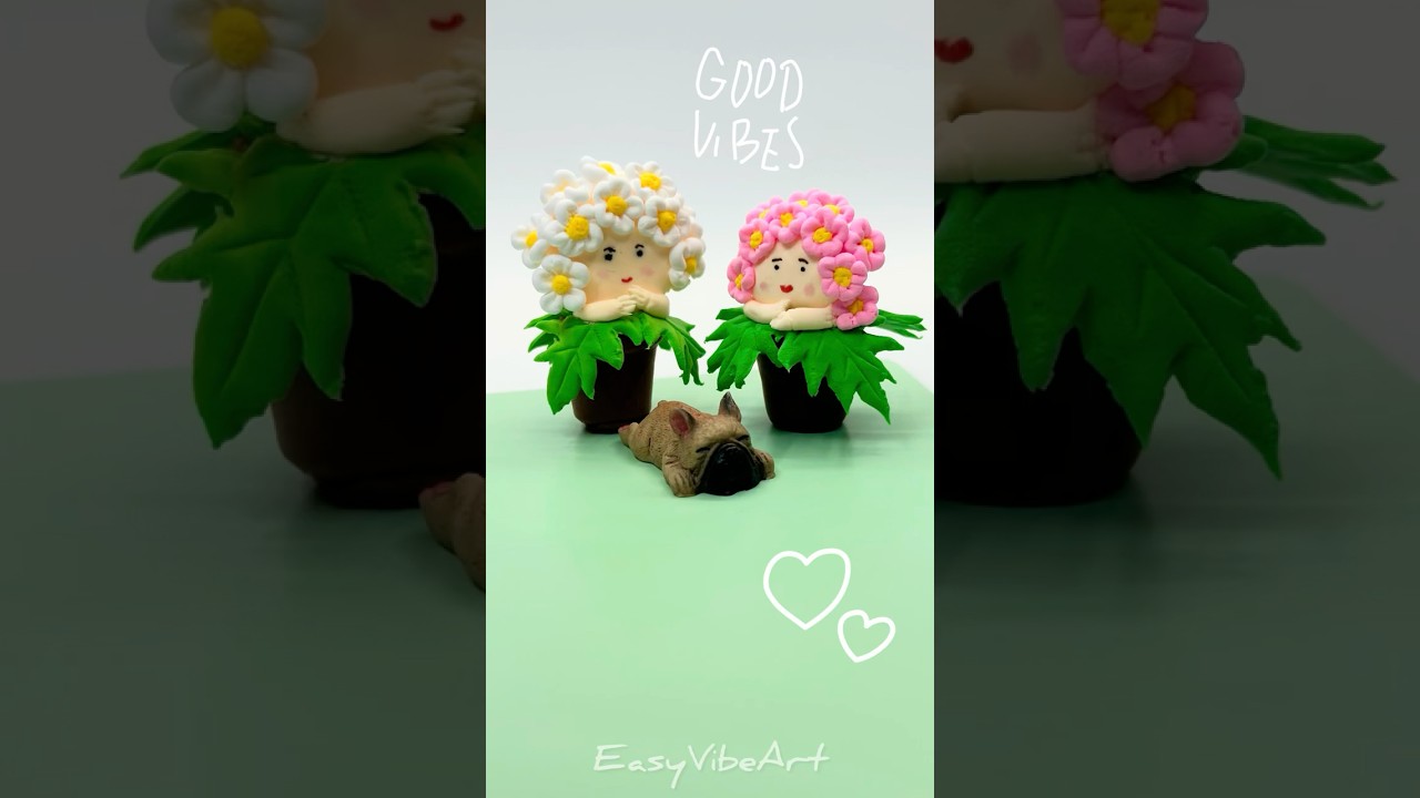 DIY Clay Flower Besties 