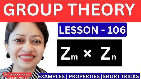 Zm × Zn Group Explained in 1 Video 🔥 (Order + Cyclic + Examples) NET GATE IITJAM 