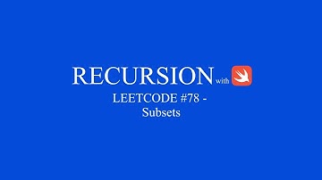 Leetcode 78 Subsets | Swift | SweetCode