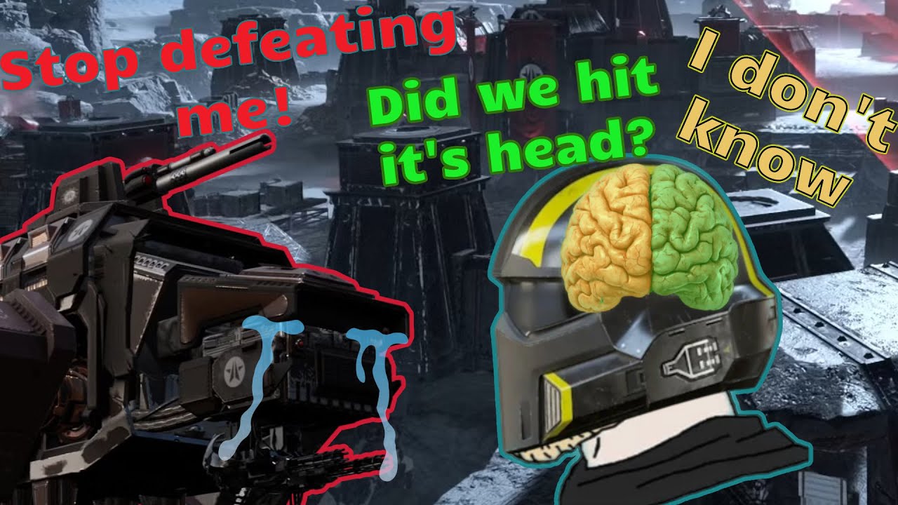 Helldivers 2 but the voice and I Defeat a Strider