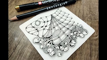 Zentangle Pattern Mooka, Nzeppel, Florz Drawing Tutorial 【官方禅绕画基础教学】马来西亚画家：牛牛画廊