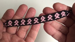 PULSERA de HILO estampado LAZOS ROSAS.