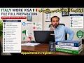 Nulla Osta k Bad ka complete Procedure | Appointment register | italy work visa file preparation