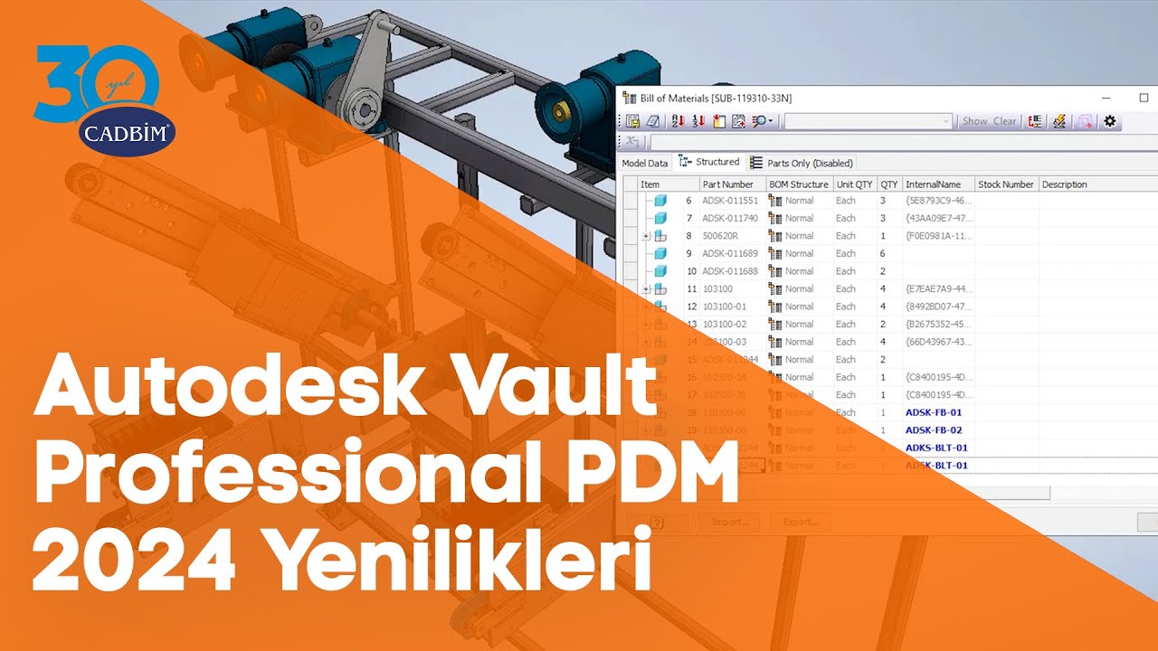 Autodesk Vault Professional PDM 2024 Yenilikleri - YouTube