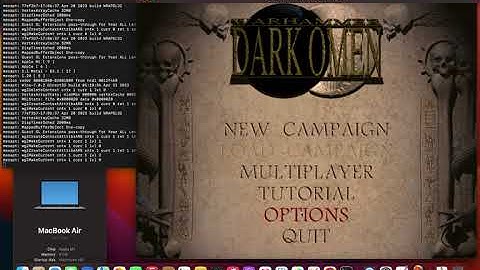 QEMU Classic Retro Games From Install to Play on MacBook Air M1 -- Warhammer: Dark Omen (1998)