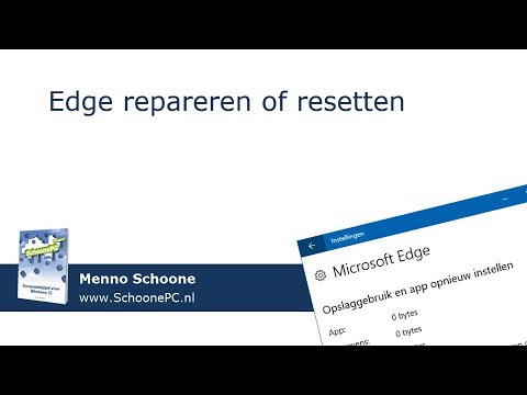 Browser Microsoft Edge repareren of resetten