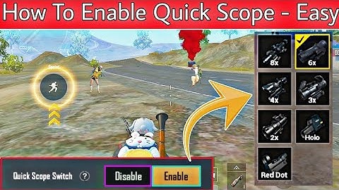 🔥How to enable pubg mobile lite quick scope🤔- With voice chat changes - Quick Chat Setting