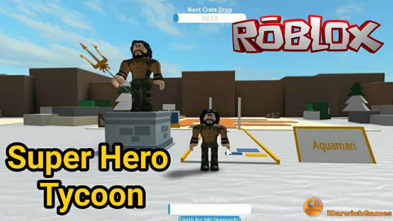 Roblox Aquaman Super Hero Tycoon Youtube - dantdm playing roblox superhero tycoon