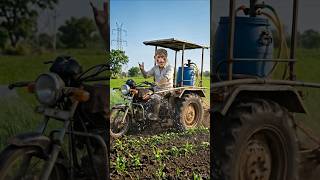 Tractor na hoy toh shu thayu? Buddhi ane mehnat hoy toh rasto pote bani jaay.Desi jugaad #trending