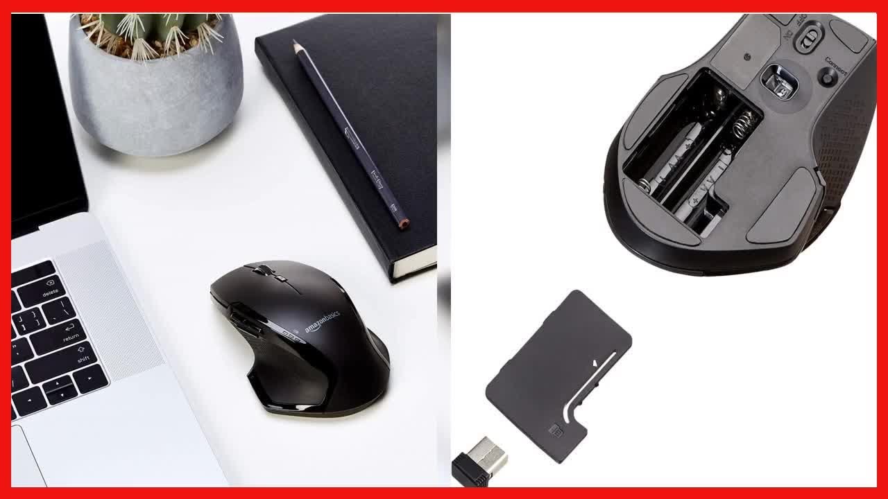 Great product -  Amazon Basics Full-Size Ergonomic Wireless PC Mouse with Fast Scrolling