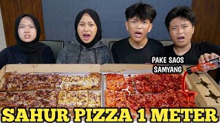 Pertama Kali Sahur Pake Pizza Terpanjang Di Dunia