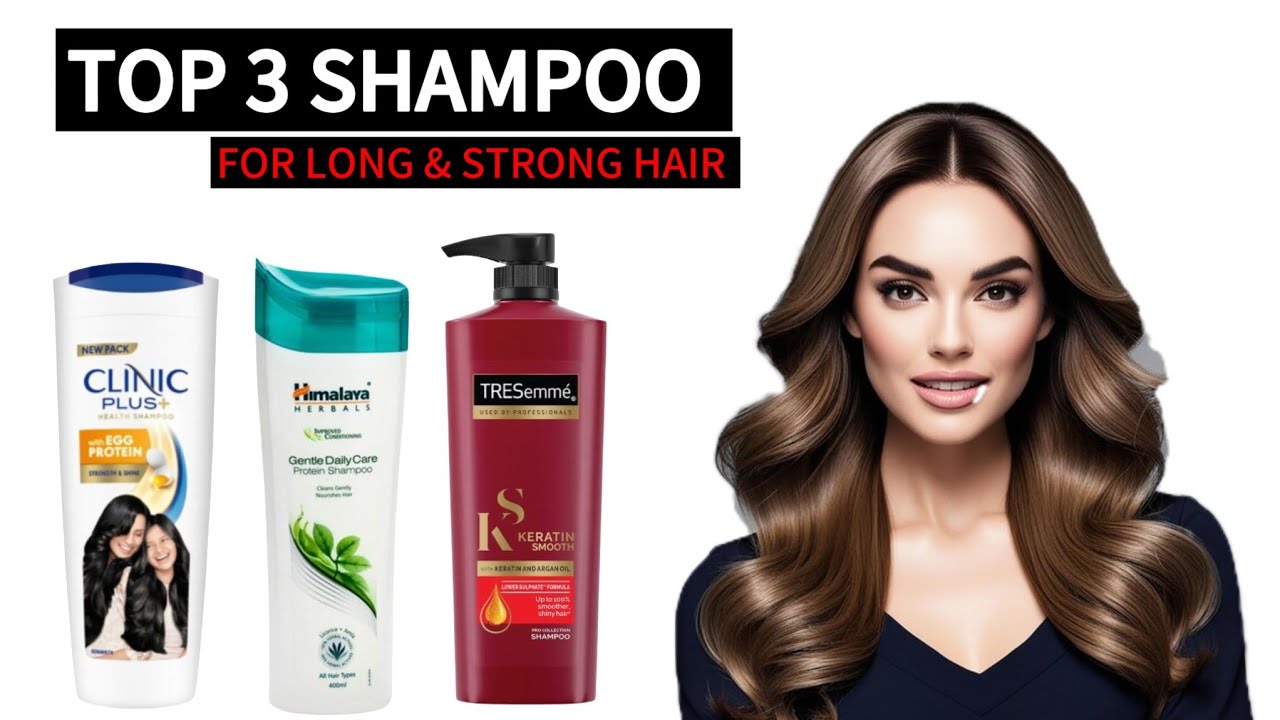 Top 3 Shampoo For Long & Strong Hair ! Only For Women ? - YouTube