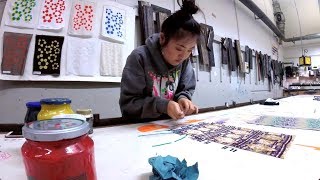 A Day In The Life Of A Fashion And Textiles Art Student Print Room Vlog