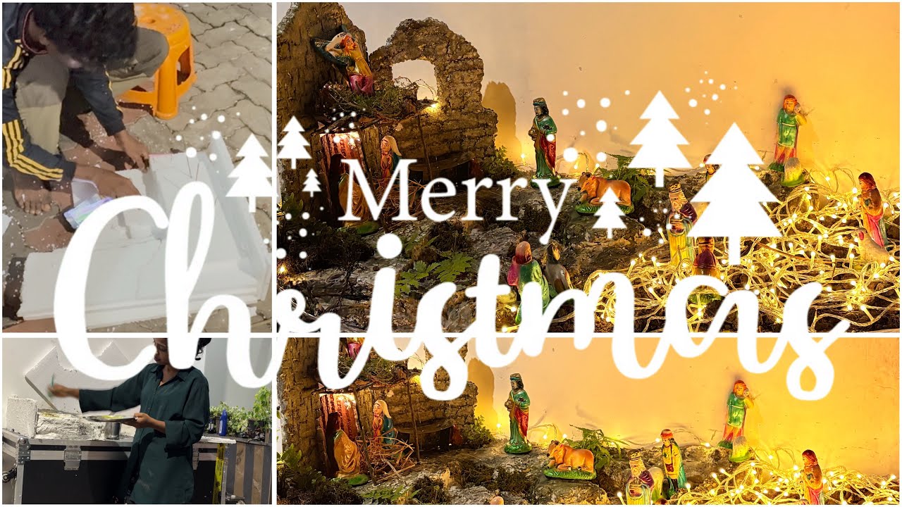 Crib making 🎄⭐️| short video | Christmas | Praveena Prakash |